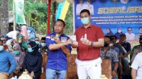 Sekretaris NasDem Syaharuddin Bareng Bupati Pangkep Yusran Sosialisasi Budidaya Tanaman Porang