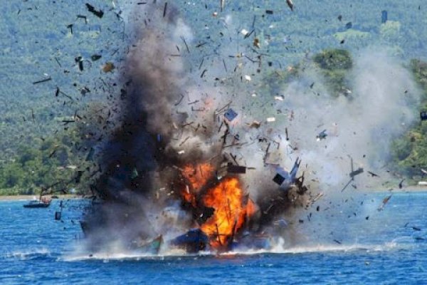 KKP Tangkap 7 Nelayan Pelaku Bom Ikan di Perairan Takalar Sulsel