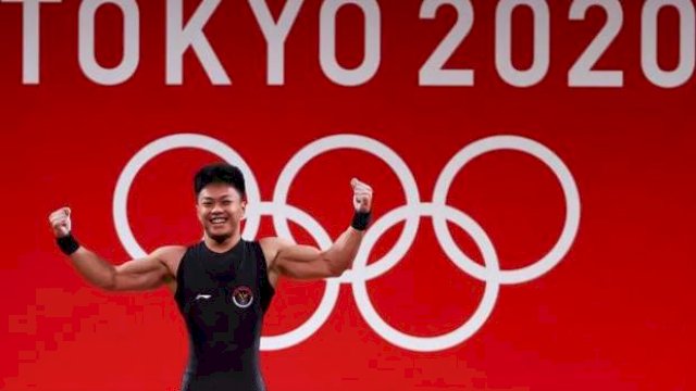Mantap, Rahmat Erwin Abdullah Lifter Asal Makassar Ukir Rekor di Olimpiade Tokyo 2020