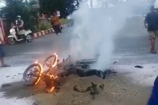 Kecelakaan Tragis! Pria di Gowa Sulsel Hangus Terbakar Usai Isi Bensin di SPBU