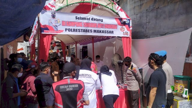 Polisi Siapkan 50 Dosis Vaksin untuk Kampung Narkoba di Kota Makassar