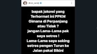 Stres PPKM Diperpanjang, DJ Dinar Mau Turun ke Jalan Pakai Bikini, Warganet: Segera Kak, Jangan Ragu!