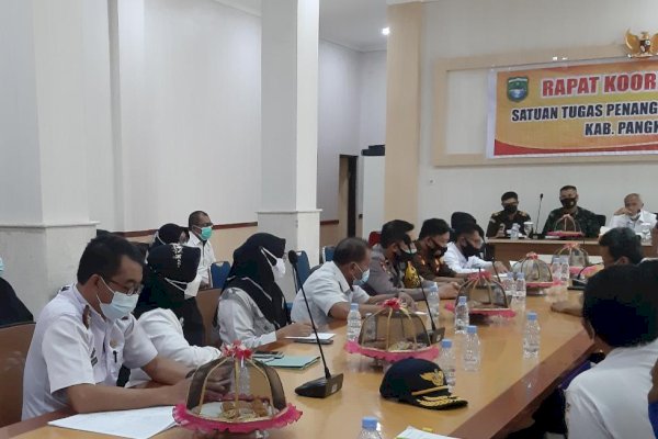 Wabup Pangkep Syahban Sammana Pimpin Rakor Satgas Covid-19