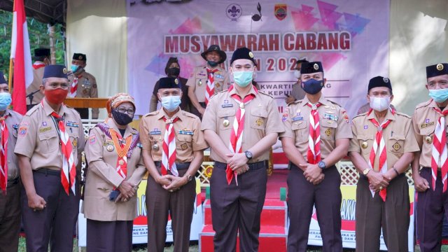 Wabup Syahban Sammana Kembali Terpilih Sebagai Ketua Pramuka Kwartir Pangkep