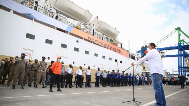 Pemkot Gelar Simulasi Akhir Isolasi Apung di KM Umsini