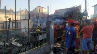 4 Rumah Warga di Makassar Hangus Terbakar