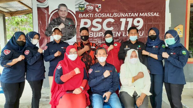 Bakti Kemerdekaan, PSC 119 Luwu Gelar Sunatan Massal dan Pengobatan Gratis