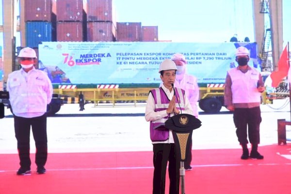 Tumbuh dan Tangguh, Presiden Jokowi Puji Sektor Pertanian Pada Merdeka Ekspor
