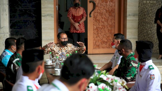 Sukses Kibarkan Bendera Merah Putih, Wali Kota Danny Terima Kunjungan Perwakilan Paskibraka Makassar