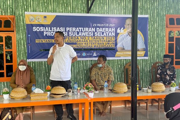 Legislator NasDem Sulsel Mizar Roem Sosialisasikan Perda Ketertiban Umum dan Perlindungan Masyarakat