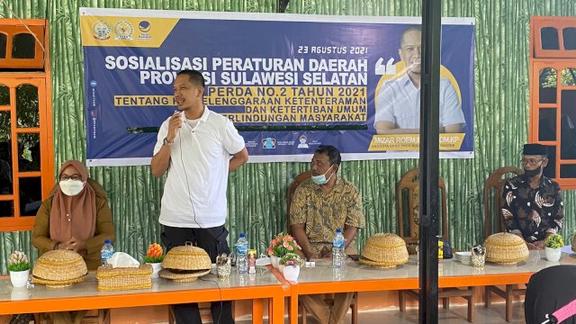 Legislator NasDem Sulsel Mizar Roem Sosialisasikan Perda Ketertiban Umum dan Perlindungan Masyarakat