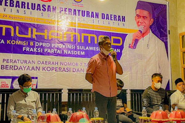 Legislator NasDem Sulsel Muhammad Bicara Pengembangan Koperasi dan UMKM