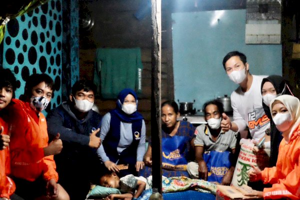 Kisah Satu Keluarga di Pinrang Sulsel Hidup Memprihatinkan di Gubuk 2×4 Meter Dapat Santunan NasDem Milenial RMS