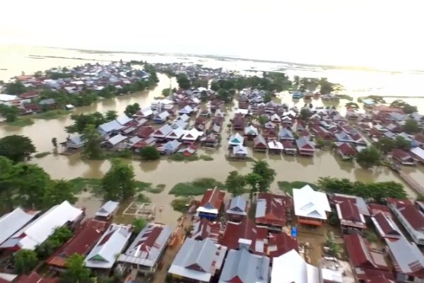 Banjir di Wajo Sulsel Rendam Rumah, Sawah dan Jalan