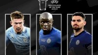 Cristiano Ronaldo-Messi Out, Kevin De Bruyne, Jorginho dan N&#8217;Golo Kante Calon Pemain Terbaik Eropa 