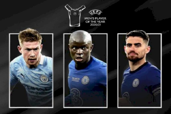 Cristiano Ronaldo-Messi Out, Kevin De Bruyne, Jorginho dan N’Golo Kante Calon Pemain Terbaik Eropa 