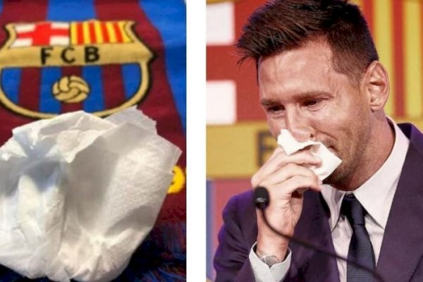 Saputangan Bekas Tangisan Lionel Messi Dijual Rp14 Miliar