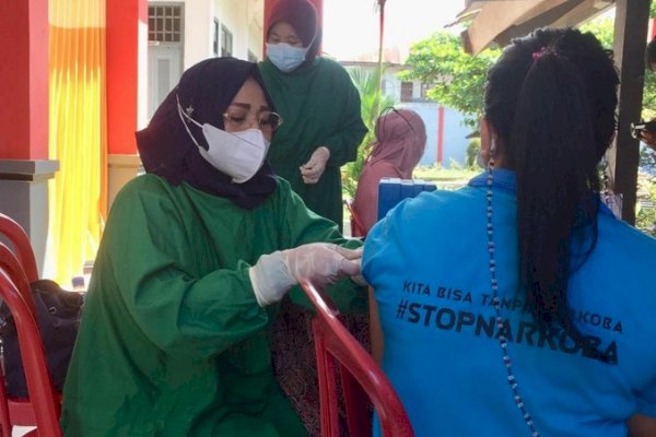 Tekan Penyebaran Covid-19, 284 WBP Lapas Perempuan Sungguminasa Sulsel Telah Divaksin