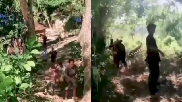 Anak Muda hingga Emak-emak Berlarian ke Atas Gunung, Diduga Takut Divaksin