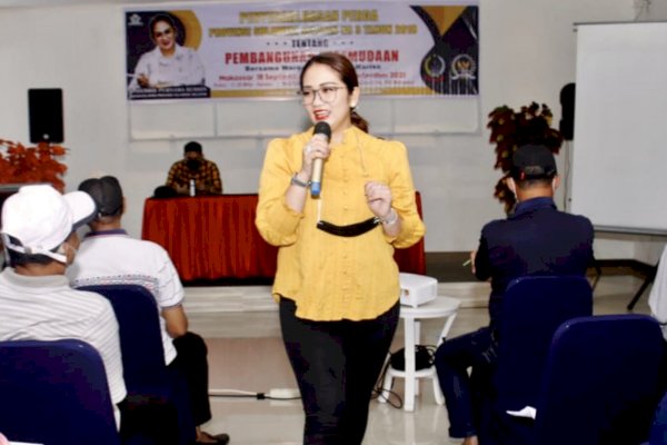 Legislator Golkar Sulsel Debbie Rusdin Minta Warga Bersabar, Pembangunan Stadion Mattoanging Dilanjut Tahun Depan