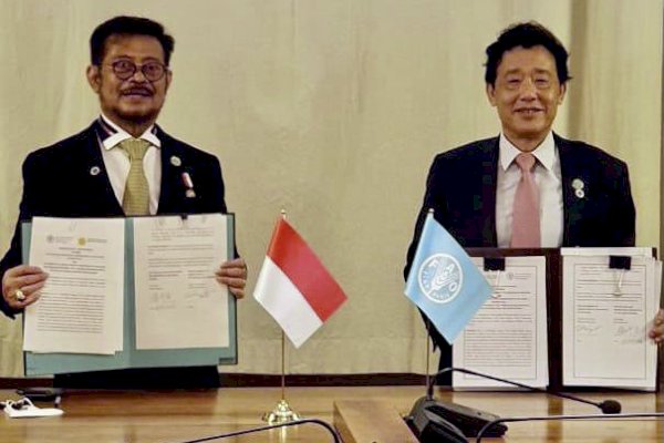 Perkuat Leadership Indonesia, Mentan Syahrul Teken MoU dengan FAO