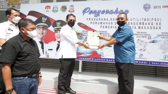 Pemkot Makassar Terima Penyerahan PSU Perumahan dari Pengembang