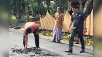 Belum Cukup Dua Bulan Selesai, Kondisi Ruas Jalan Pallae-Bolae Bulu Sidrap Sulsel Sudah Rusak 