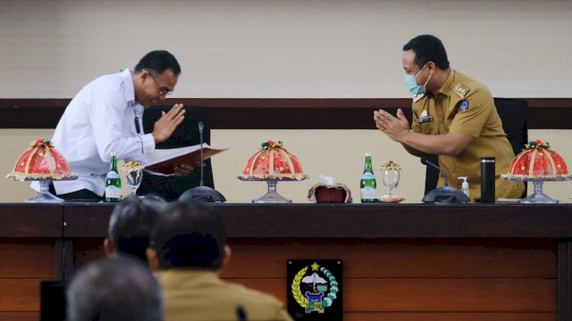 Duduk Bareng Dirkrimsus Polda, Plt Gubernur Sulsel Dukung Buat Aplikasi Pengaduan Tipikor