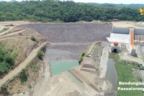 Penampakan Bendungan Paselloreng Wajo Sulsel Diresmikan Jokowi, Disebut ‘Bendungan’ Raksasa