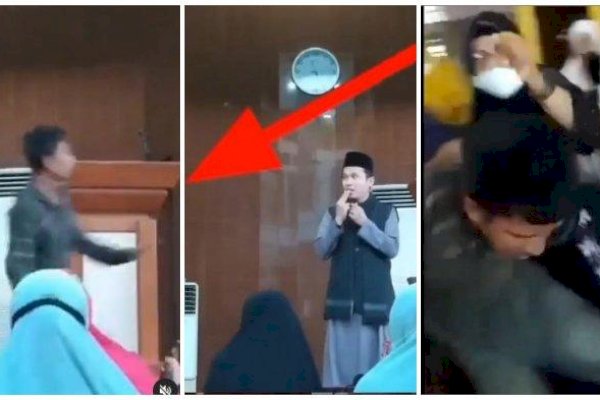 Pelaku Datang Pakaian Rapi, Begini Detik-Detik Ustaz Diserang Saat Ceramah di Masjid