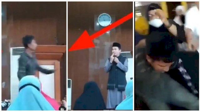 Pelaku Datang Pakaian Rapi, Begini Detik-Detik Ustaz Diserang Saat Ceramah di Masjid