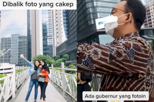 Aslinya Ramah dan Bersahabat, Reaksi Wanita yang Difotoin Gubernur Anies Baswedan di Jembatan