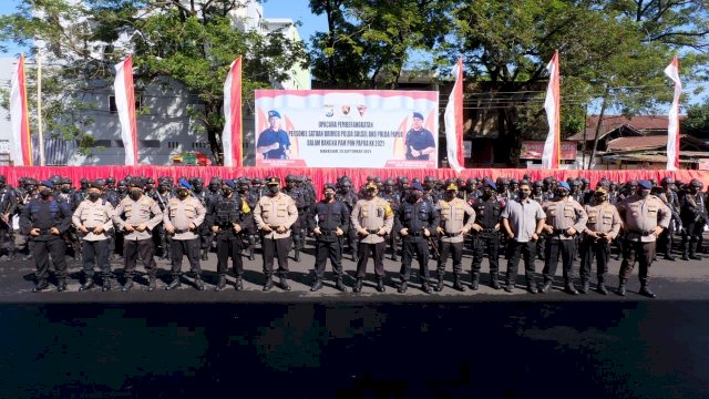 PON Papua 2021, Polda Sulsel Kirim Ratusan Personil ke Papua