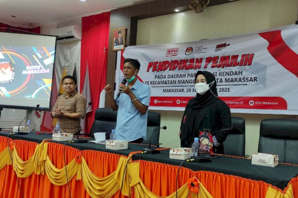 Partisipasi Rendah, KPU Makassar Laksanakan Kegiatan Pendidikan Pemilih di Manggala