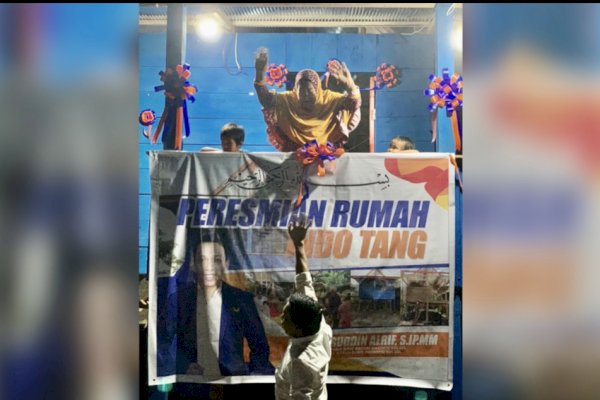 Alhamdulillah, Rumah Indo Tang yang Dibangunkan Syaharuddin Alrif Sudah Ditempati