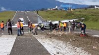 Pesawat Kargo Smart Air Kecelakaan di Bandara Ilaga Papua, Pilot Meningal