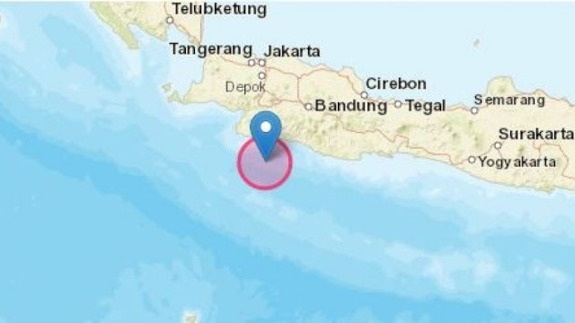 Gempa M 4,1 Guncang Sukabumi