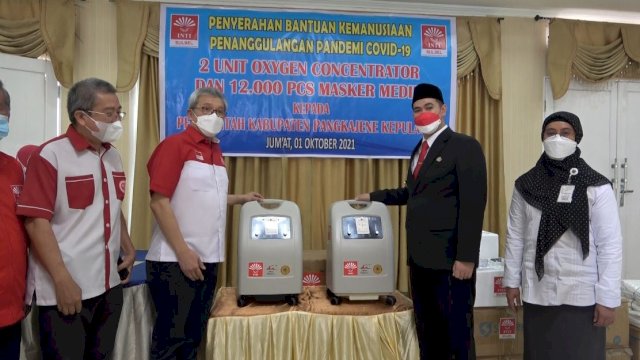 Pangkep Terima Bantuan Penanganan Covid-19 dari INTI, Bupati Yusran: Ini Sangat Bermanfaat
