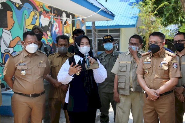 Tinjau Simulasi PTM di SMPN 15 Makassar, Fatmawati Rusdi: Kita Akan Evaluasi Day to Day