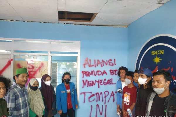 Marah Rekannya Jadi Korban Pemerkosaan, Mahasiswa Segel Sekretariat SCN Bantaeng