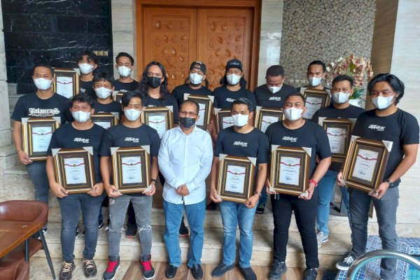 Jatanras Polrestabes Makassar Dapat Penghargaan dari Walikota Danny Pomanto