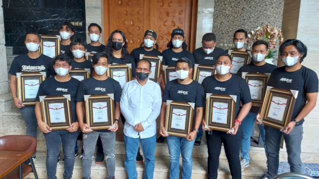 Jatanras Polrestabes Makassar Dapat Penghargaan dari Walikota Danny Pomanto