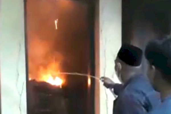 Rumah Dinas Kapolres Parepare Sulsel Hangus Terbakar, Kerugian Ditaksir Puluhan Juta Rupiah
