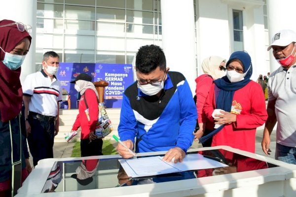 Adaptasi Kebiasaan Baru, Walikota Palopo Judas Amir Kampanye GERMAS