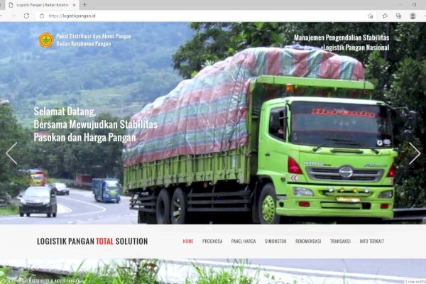 Website Logistik Pangan Permudah Pengendalian Stabilitas Pangan