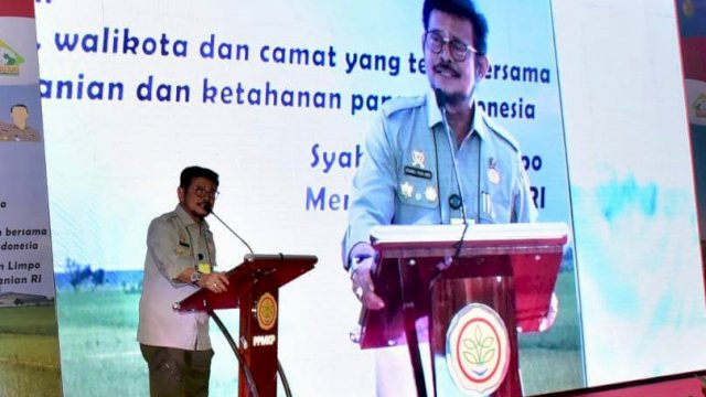 Mentan SYL Ingin Kemajuan Pertanian Mulai dari Kecamatan dan Desa