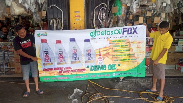 Salah satu bengkel yang ada di Luwuk Banggai Sulteng, yang menjadi pelanggan tetap oli FDX.