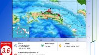 Waspada! Gempa 3,6 SR Guncang Seram Utara Maluku