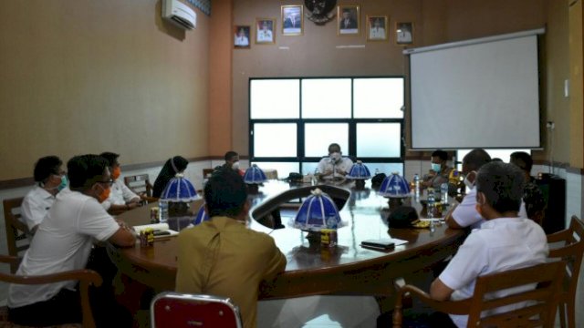 Koordinasi Penanganan Penyebaran Covid-19 di Kabupaten Takalar