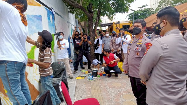 Lomba Mural, Kapolda Sulsel: Kita Butuh Kritikan dan Masukan, Jadi Silahkan Berekspresi